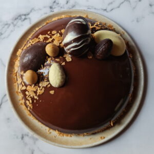 Entremet vanille et praliné