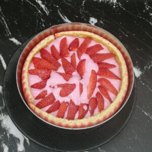 Bavarois aux fraises