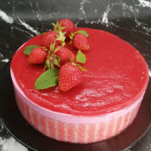 Bavarois aux fraises