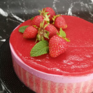 Bavarois aux fraises