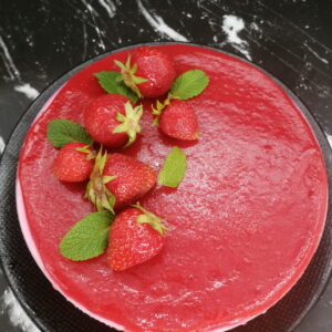 Bavarois aux fraises