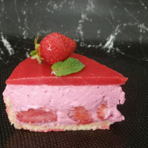 Bavarois aux fraises