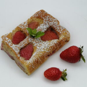 Gâteau moelleux aux fraises