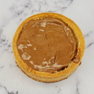 Tartelette vanille, praliné et noisettes