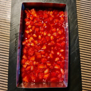 Gâteau vanille et fraises