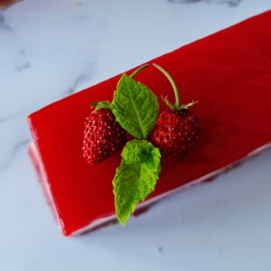 Gâteau vanille et fraises