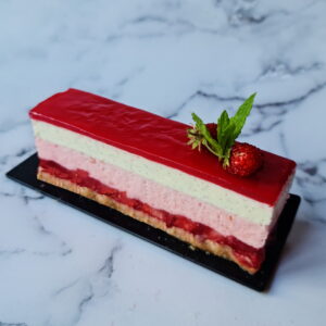 Gâteau vanille et fraises