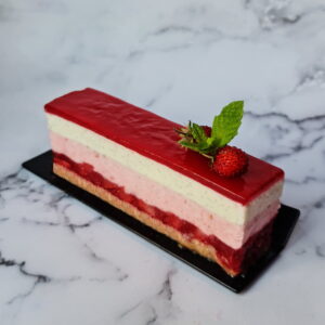 Gâteau vanille et fraises