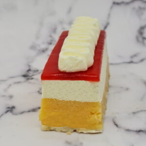 Gâteau pêche melba