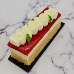 Gâteau pêche melba