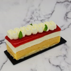 Gâteau pêche melba