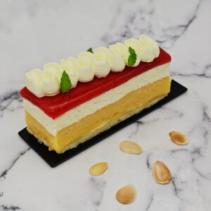 Gâteau pêche melba