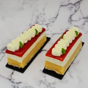 Gâteau pêche melba