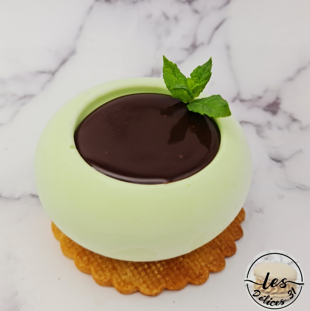 Entremet menthe et chocolat - Les délices 31