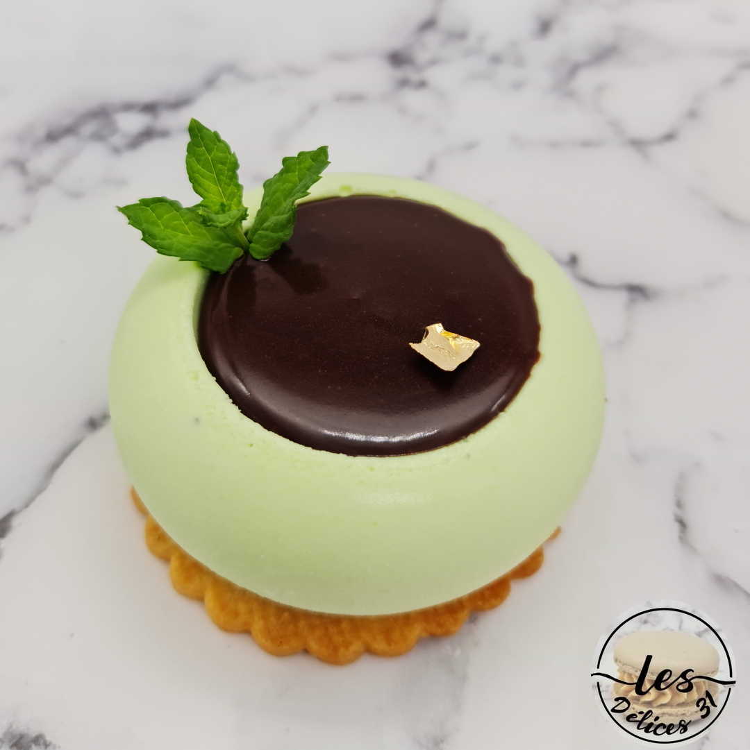 Entremet menthe et chocolat - Les délices 31