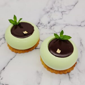 Entremet menthe et chocolat