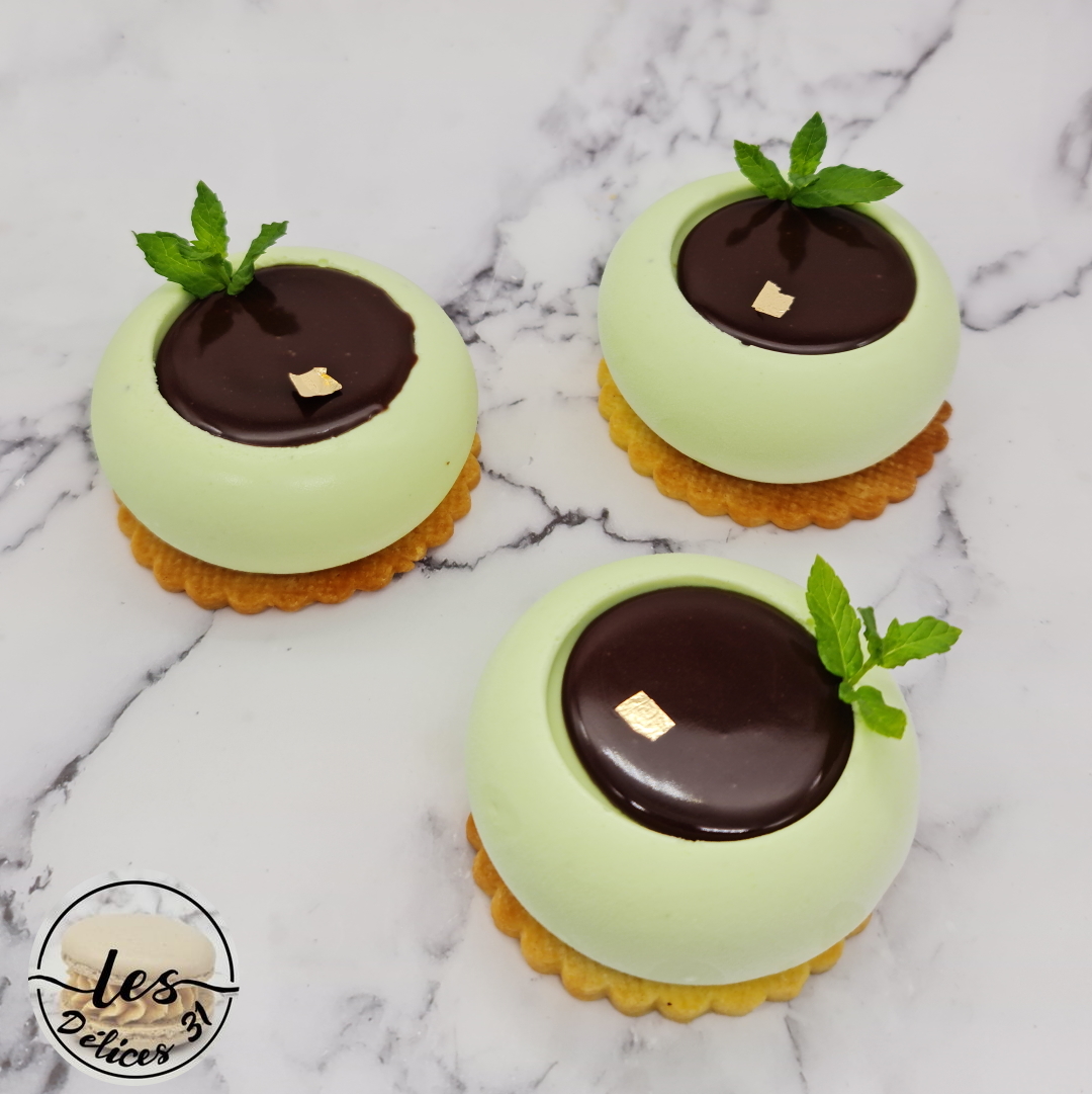 Entremet menthe et chocolat - Les délices 31