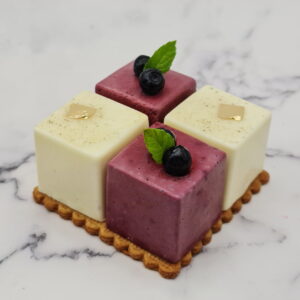 Panna cotta myrtilles et vanille