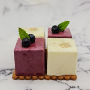 Panna cotta myrtilles et vanille