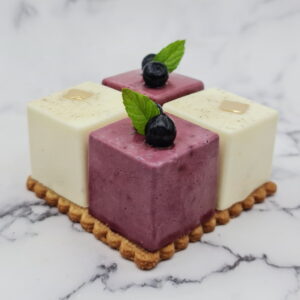 Panna cotta myrtilles et vanille