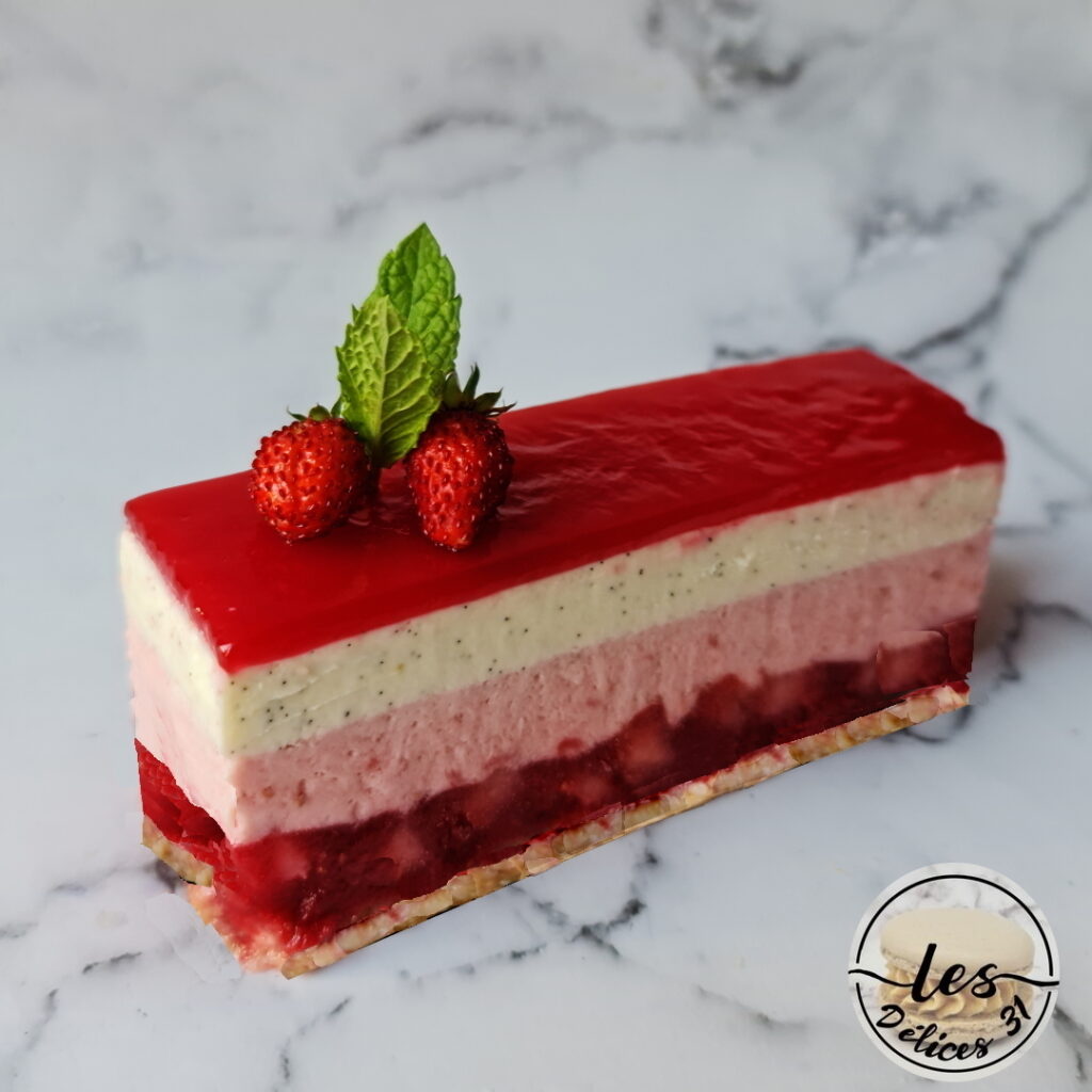 Gâteau fraises et vanille