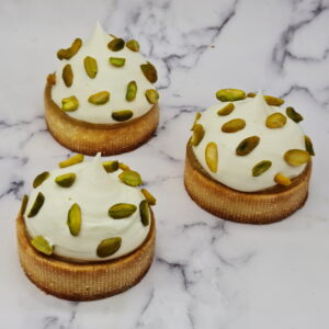 Tartelette pistache et fleur d'oranger