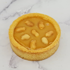 Tartelette vanille, caramel et cacahuète