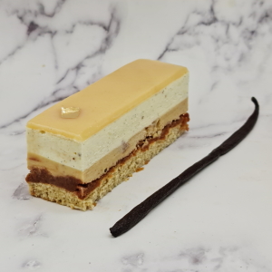 Gâteau marron et vanille