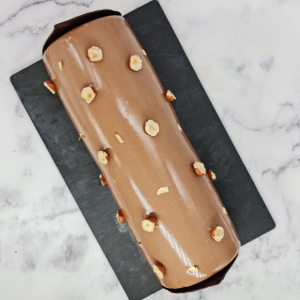 Bûche chocolat et praliné