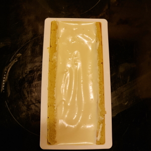 Bûche pistache et fleur d'oranger