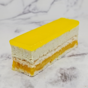 Gâteau mangue et fruit de la passion