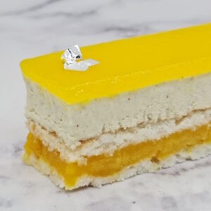 Gâteau mangue et fruit de la passion