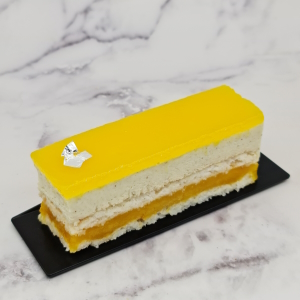 Gâteau mangue et fruit de la passion