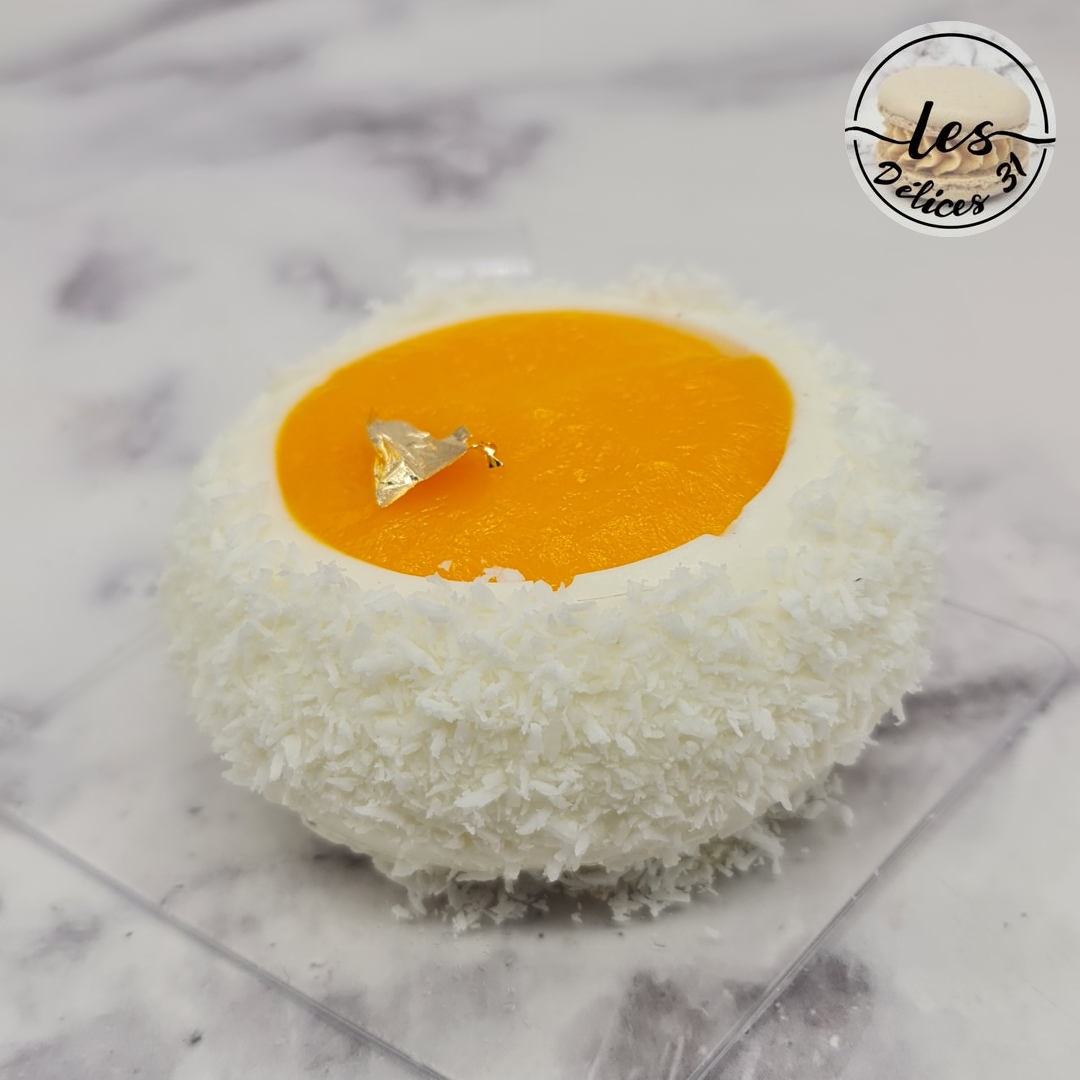 Recette Entremet à la mangue avec le moule Raggio Silikomart