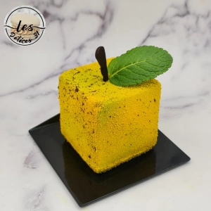 Entremet poire et pécan