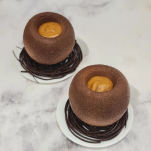 Oeuf chocolat et praliné