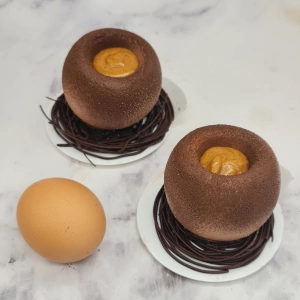 Oeuf chocolat et praliné