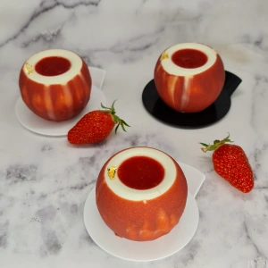 Panna cotta aux fraises