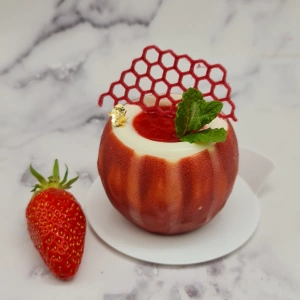 Panna cotta aux fraises