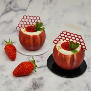 Panna cotta aux fraises