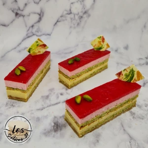 Gâteau pistaches et fraises