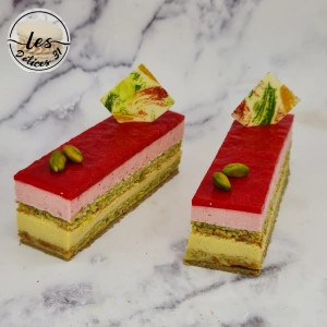 Gâteau pistaches et fraises