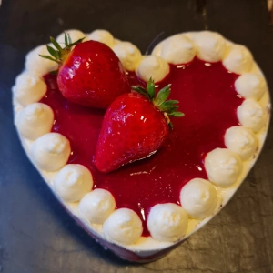 Cœur tiramisu aux fraises