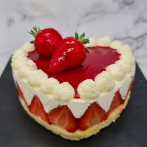 Cœur tiramisu aux fraises