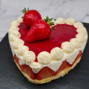 Cœur tiramisu aux fraises