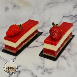 Gâteau citron et fraises