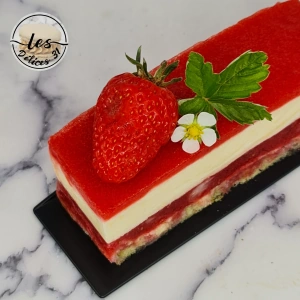 Gâteau citron et fraises