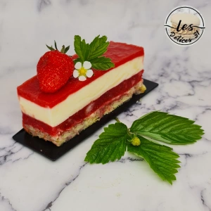 Gâteau citron et fraises