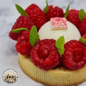 Tartelette framboise et vanille