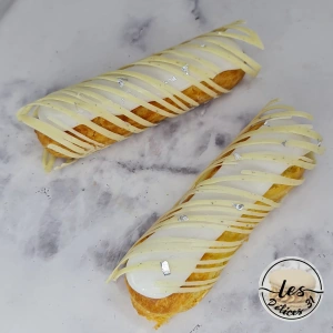 Eclair vanille et chocolat blanc